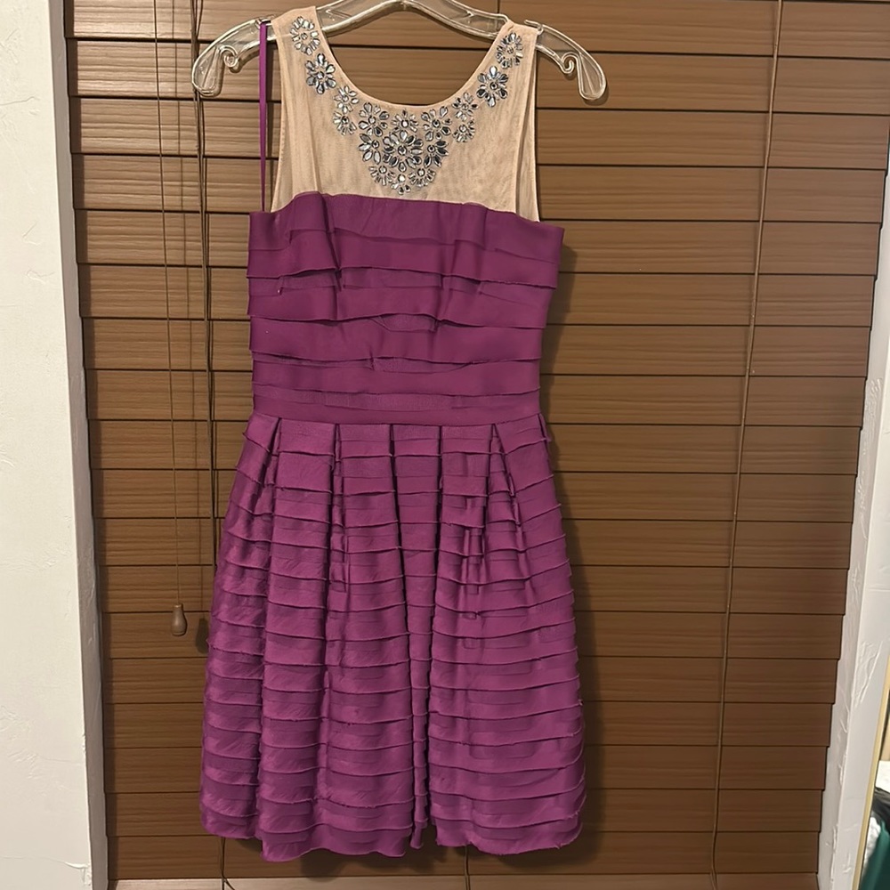 BCBG MaxAzria illusion beaded dress